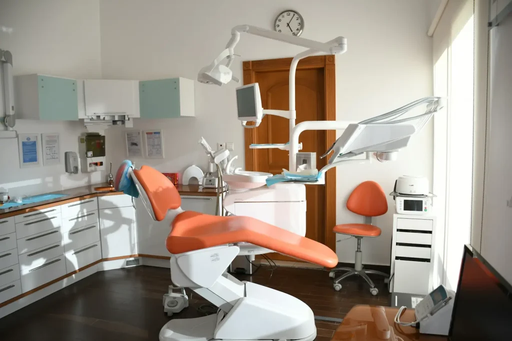 Bright dental treatment room